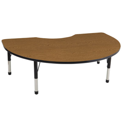 ECR4kids 48'' x 72" Kidney Adjustable Activity Table