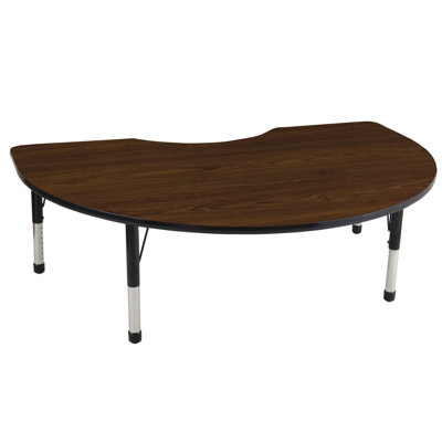 ECR4kids 48'' x 72" Kidney Adjustable Activity Table