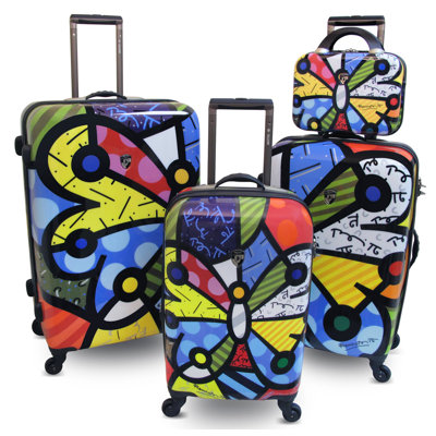 Britto Collection By Heys USA 4 Piece Spinner Luggage Set