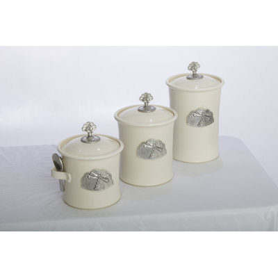 Buyers Choice Artisans Domestic Ceramic Canister (Set of 3)