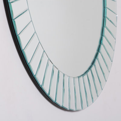 Decor Wonderland Fortune Modern Frameless Beveled Wall Mirror