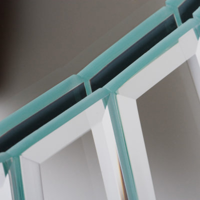 Decor Wonderland Fortune Modern Frameless Beveled Wall Mirror
