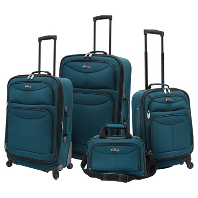 U.S. Traveler Fashion 4 Piece Spinner Luggage Set