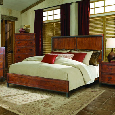 kathy ireland Home by Vaughan Rustic Lodge Panel Bed