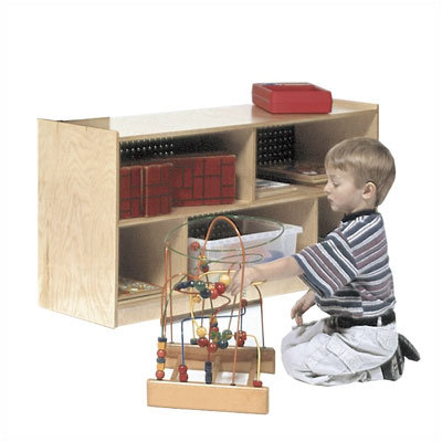 Steffy Wood Products 24" Mobile Toddler Storage Unit