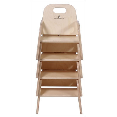Steffy Wood Products 7" Wood Classroom Toddler Stackable Chair
