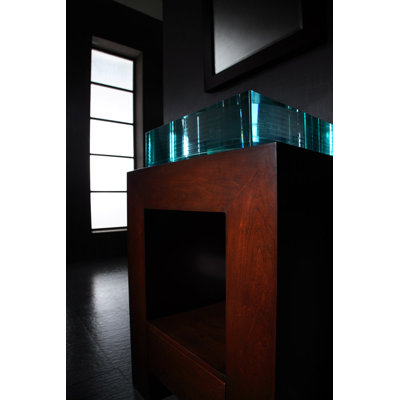 Xylem Essence 30" Bathroom Vanity Set in Dark Walnut