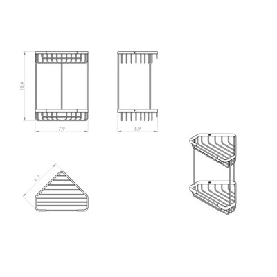 Gedy by Nameeks Wire Shower Basket
