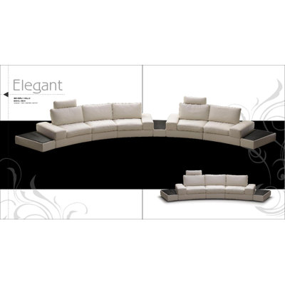 Hokku Designs Modi Leather Modular Loveseat