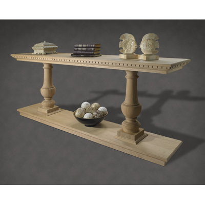 French Restoration Large Provence Dual Baluster Console Table