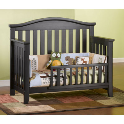 Child Craft Hawthorne Two Piece Lifetime Convertible Crib Set in Espresso Pine