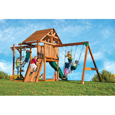 Kids Creations Redwood Circus 2 Swing Set