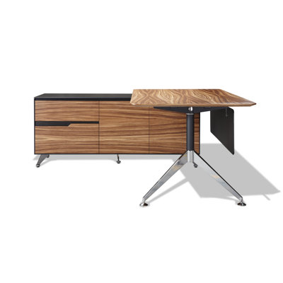 Jesper Office 400 Executive Desk with Return Cabinet