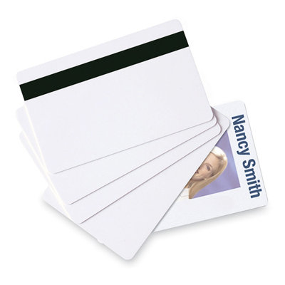 Baumgartens PVC ID Card, CR80 Size, 30 mil Thick, 2-1/8"x3-3/8", 100 per Pack, White