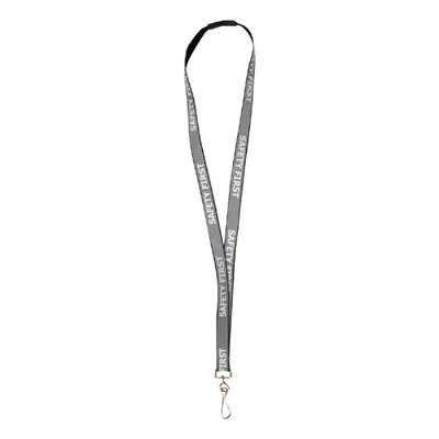Baumgartens Reflective Lanyard, with Breakaway Clip, 36" L, Black