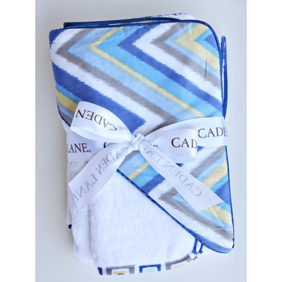 Ikat Chevron Hooded Towel Set