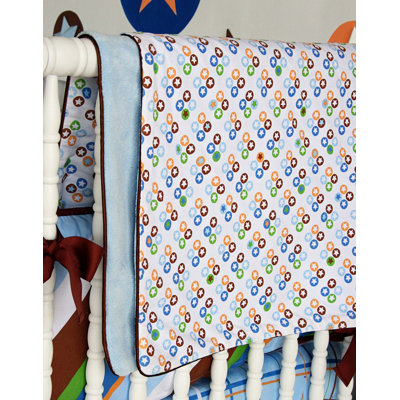 Caden Lane Boutique Star Dot Piped Blanket