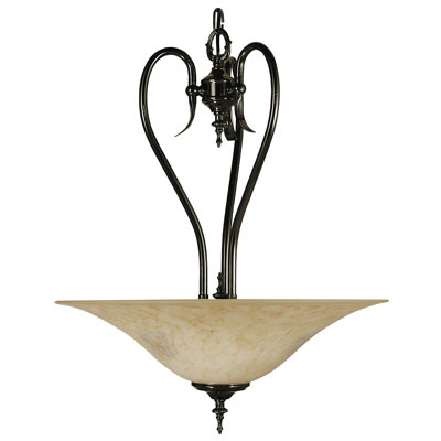Framburg Black Forest 3 Light Inverted Pendant