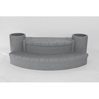 Atlantic Outdoor Small Storage Step with Planters
