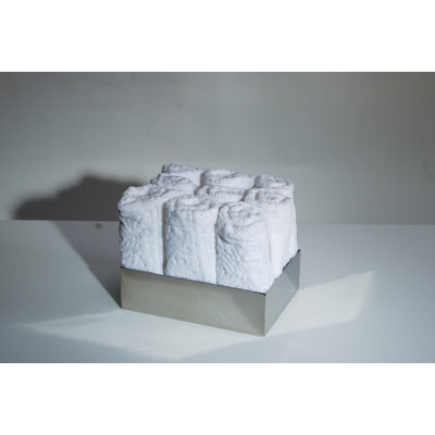 WS Bath Collections Complements Saon Box for Hand Towels in Stainless Steel