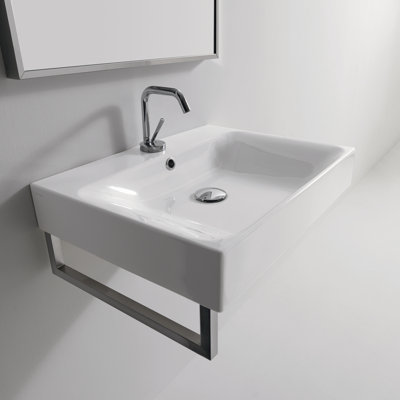 ... Kerasan Cento Wall Mounted / Vessel Bathroom Sink & Reviews Wayfair