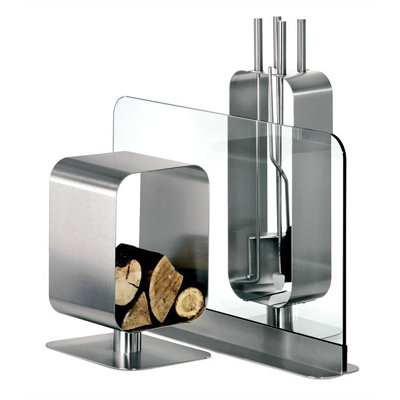 Blomus Bebop 4 Piece Stainless Steel Fireplace Tool Set