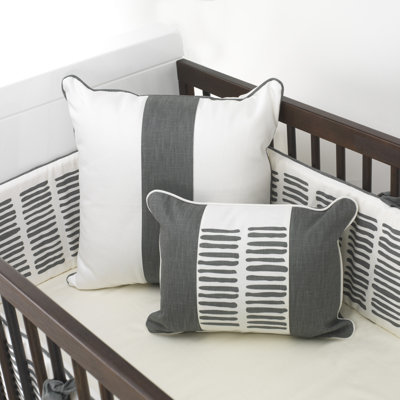 Oilo Sticks Crib Bedding Collection in Pewter