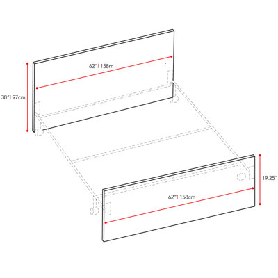 dCOR design Brook Panel Bed