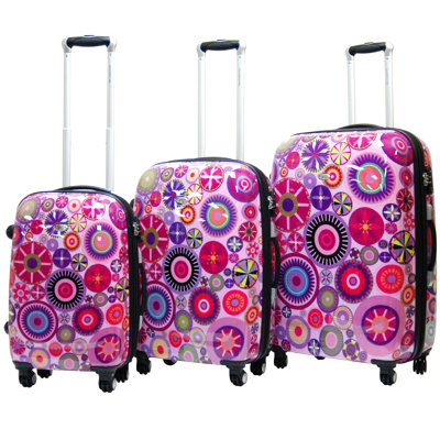 CalPak Carnival Expandable Hardsided 3 Piece Spinner Luggage Set