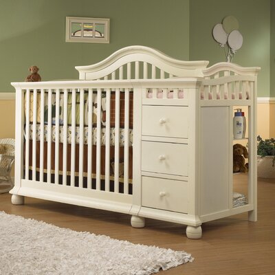 sorelle princeton 4 in 1 convertible crib n changer white