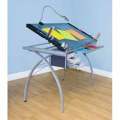 Studio Designs Futura Glass Drafting Table
