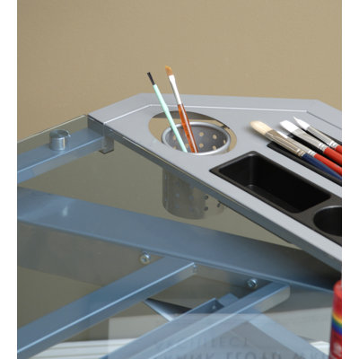Studio Designs Futura Glass Tower Drafting Table