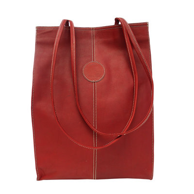 Piel Leather Fashion Avenue Large Market Shopping Tote