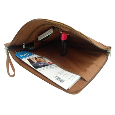 Piel Leather Zip Around Envelope