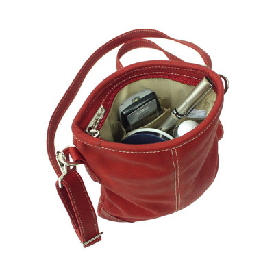 Piel Leather Medium Vertical Handbag
