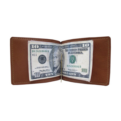 Piel Leather Bi-Fold Money Clip
