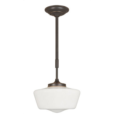 World Imports Luray 1 Light Schoolhouse Pendant