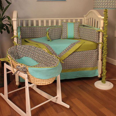 Hoohobbers Maze Black Crib Bedding Collection