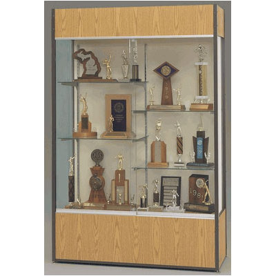 Fleetwood Trophy and Art Display Case with Half Width Shelves