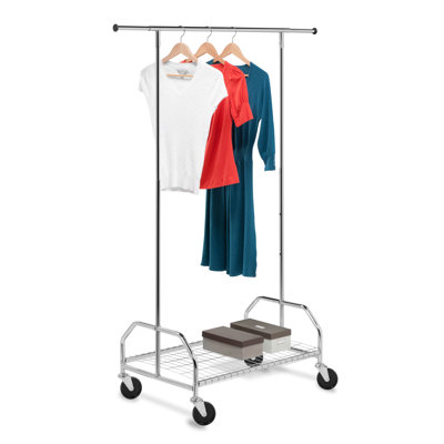 Garment Rack with Bottom Shelf