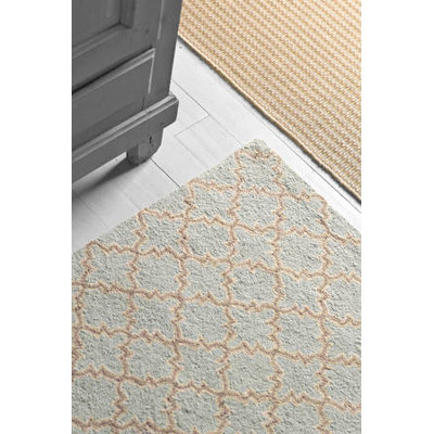 Dash and Albert Rugs Hooked Plain Tin Slate Micro Rug