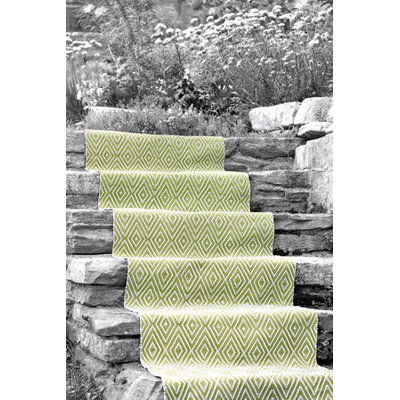 Dash and Albert Rugs Woven Diamond Sprout/White Rug