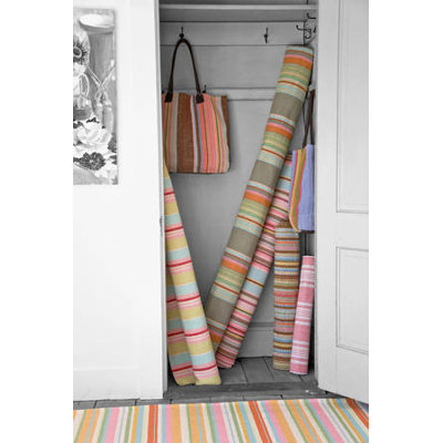 Dash and Albert Rugs Woven Palm Beach Ticking Rug