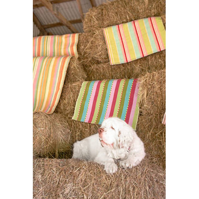 Dash and Albert Rugs Woven Palm Beach Ticking Rug