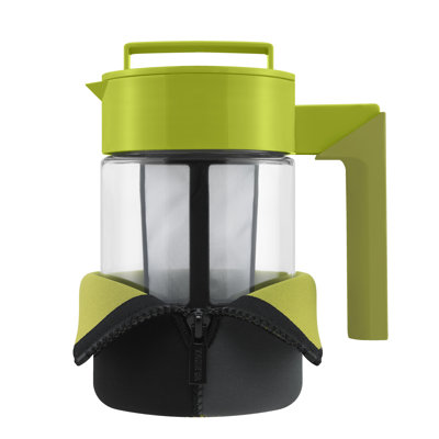 Takeya 24 Oz Tea Maker with Jacket and Handle in Olive