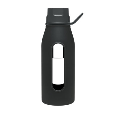 Takeya 16 Oz Classic Glass Water Bottle in Black
