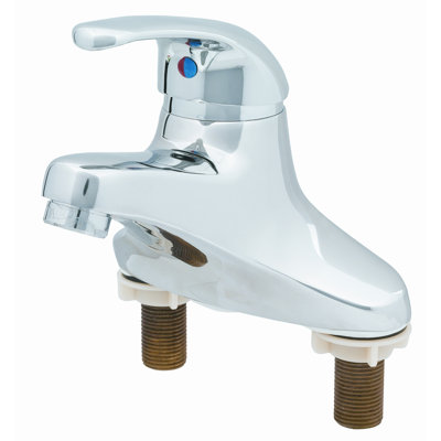 T&S Brass Centerset Bathroom Faucet with Single Lever Handle