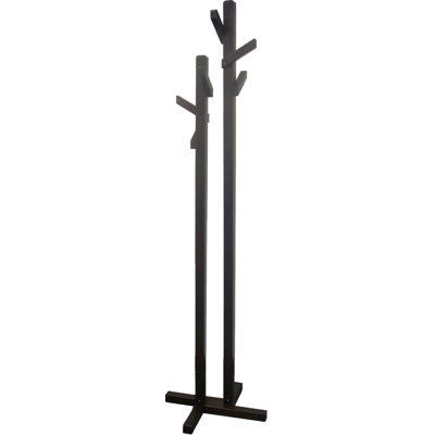 Proman Products Double Tree Coat Rack in Dark Walnut