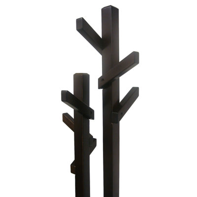 Proman Products Double Tree Coat Rack in Dark Walnut