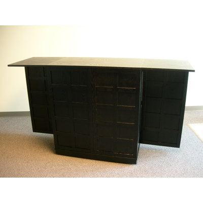 Proman Products Steamer Trunk Bar Cabinet in Ebony